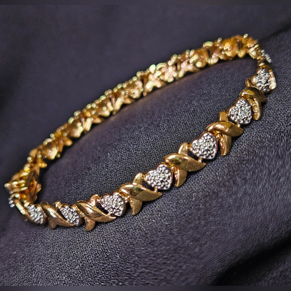 Vintoria Townsend 18k Gold over Sterling Silver Bracelet.